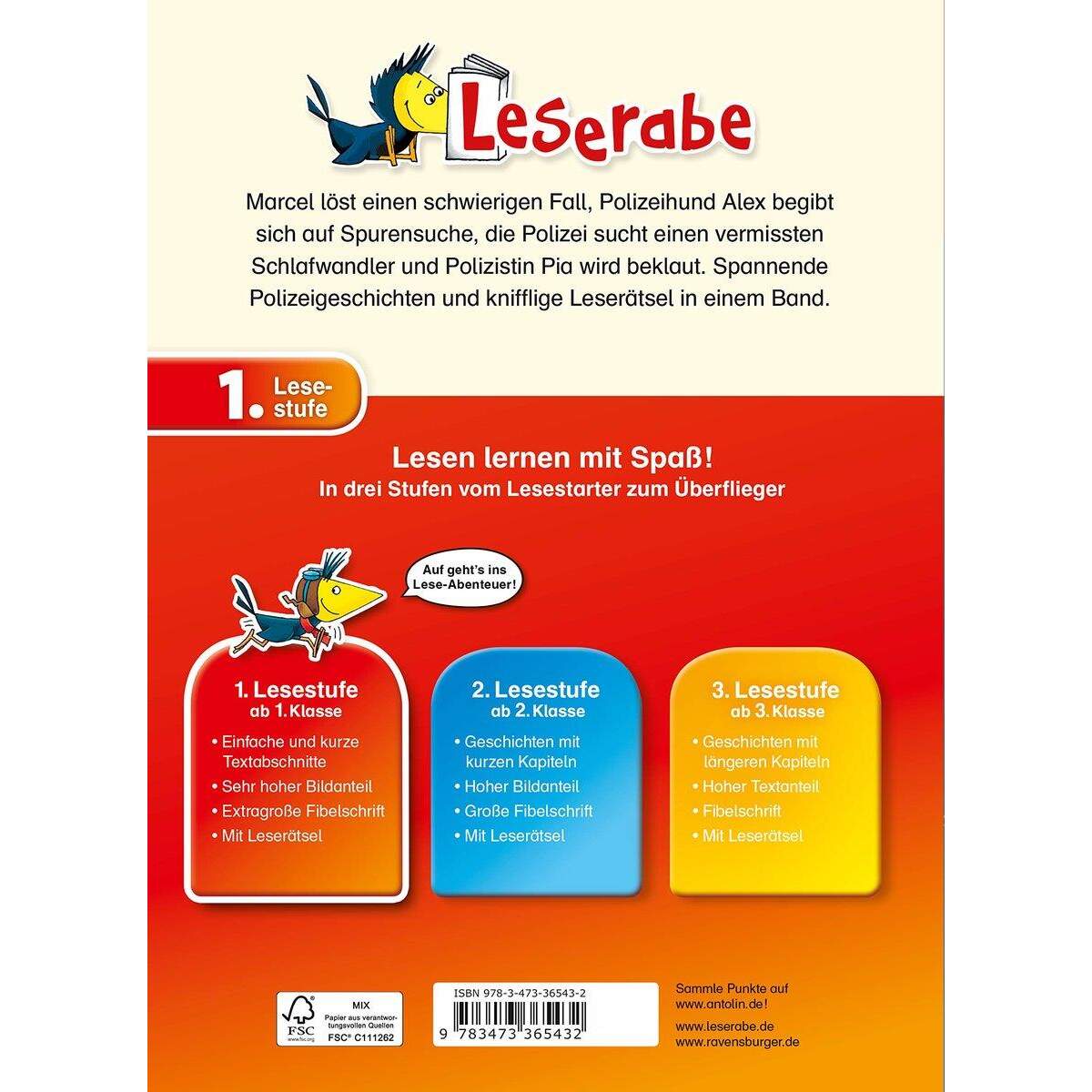 Ravensburger Leserabe 1. Klasse - Polizeiabenteuer zum Lesenlernen