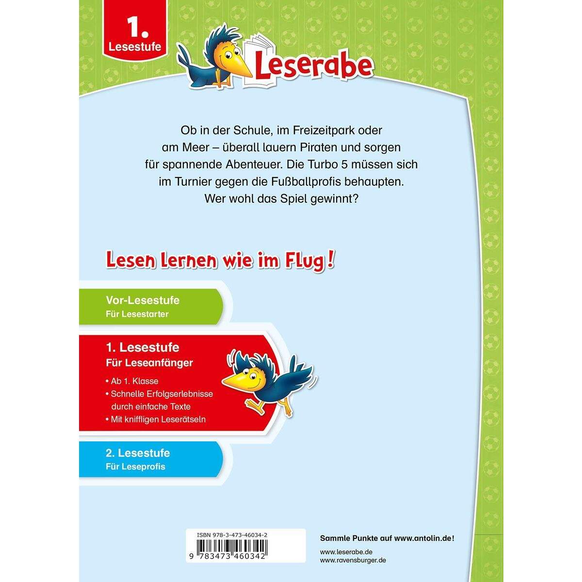 Ravensburger Leserabe Erstlesegeschichten Fußball/Piraten