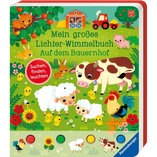 Ravensburger Lichter-Wimmelbuch: Auf dem Bauernhof