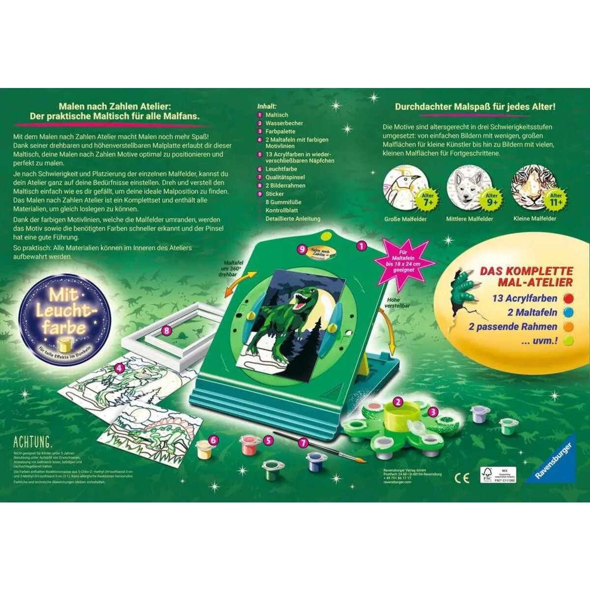 Ravensburger Malen nach Zahlen - Atelier Dinosaurier