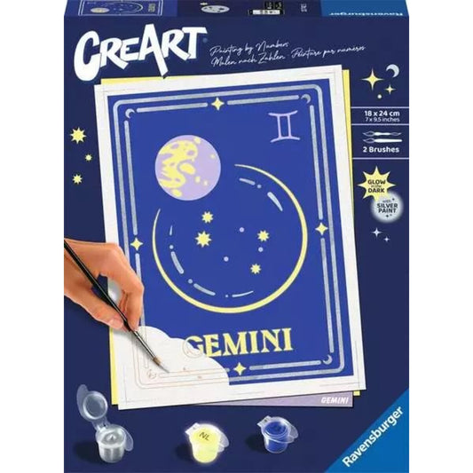Ravensburger Malen nach Zahlen - Strenzeichen (Zodiac Sign) Zwillinge