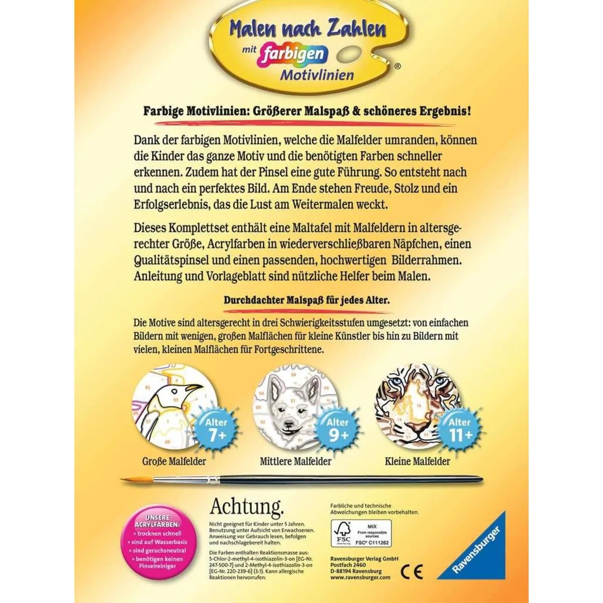 Ravensburger Malen nach Zahlen 28942 - Glückliches Lama