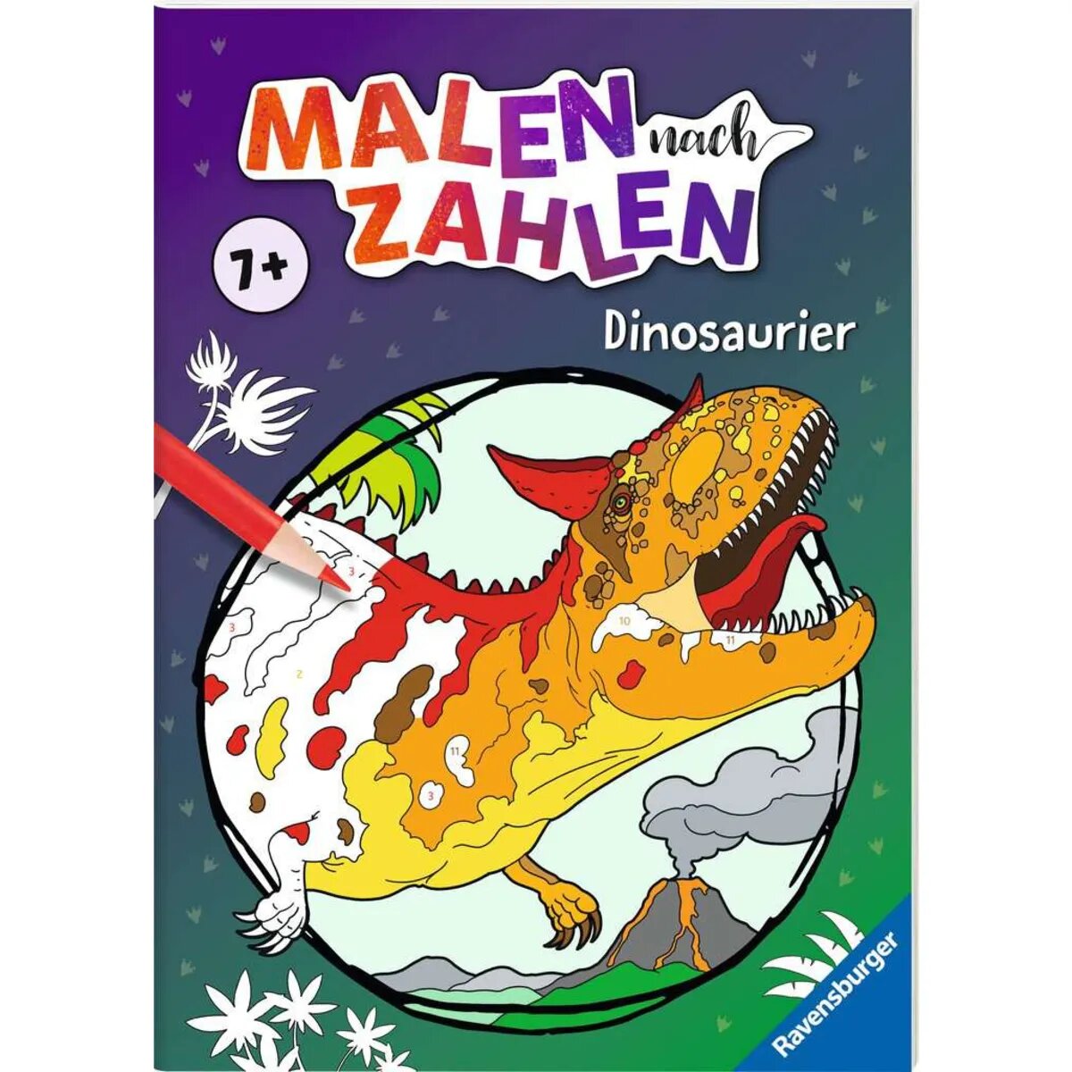 Ravensburger Malen nach Zahlen ab 7: Dinosaurier