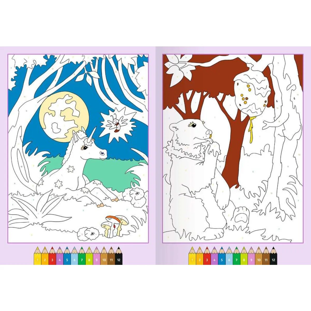 Ravensburger Malen nach Zahlen ab 5: Zauberwald