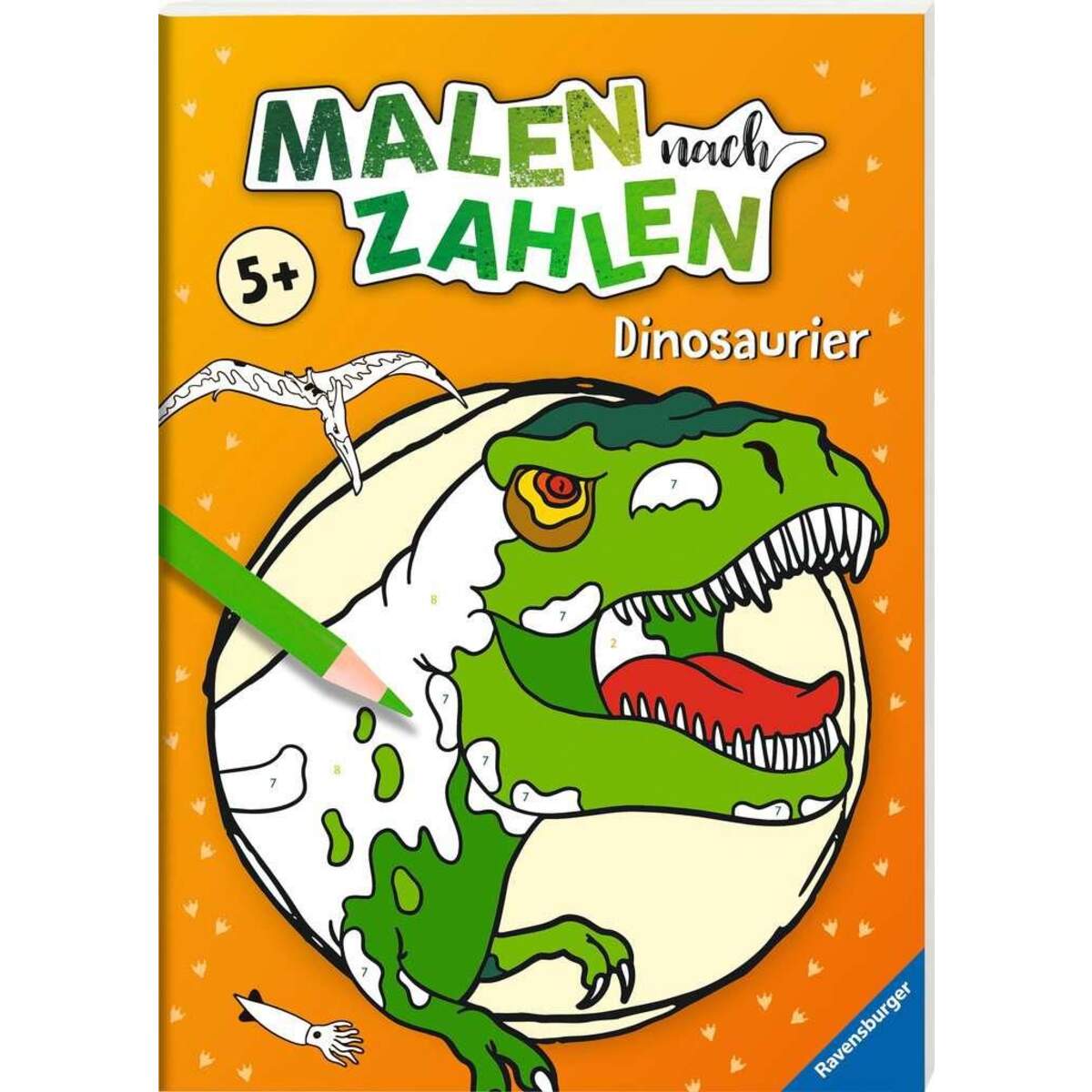 Ravensburger Malen nach Zahlen Malbuch Dinosaurier