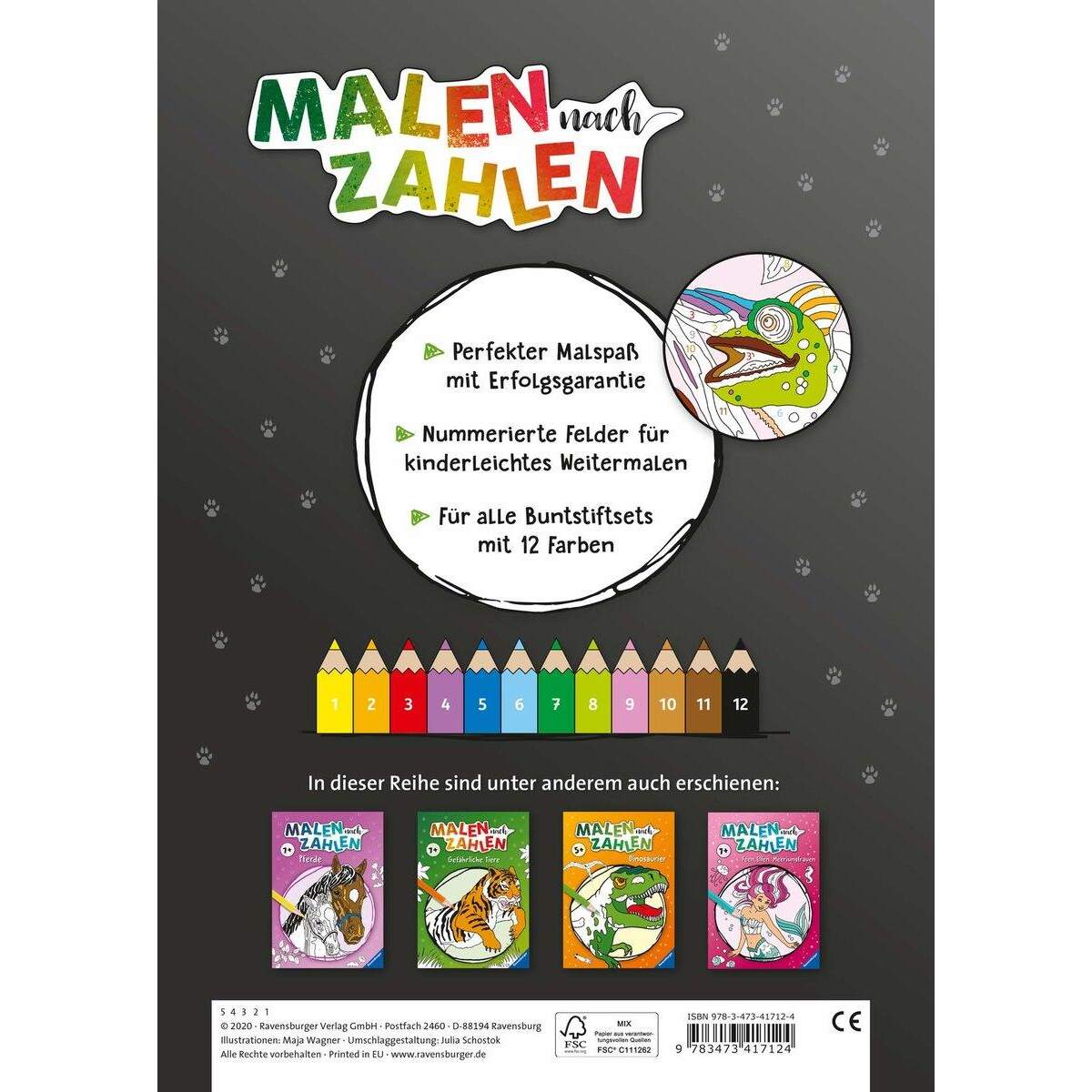 Ravensburger Malen nach Zahlen: Wilde Tiere - H20