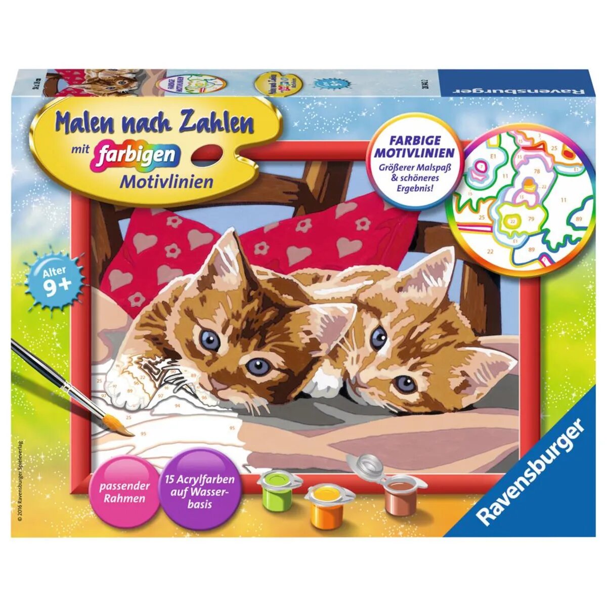 Ravensburger Malen nach Zahlen Zwei Schmusekätzchen