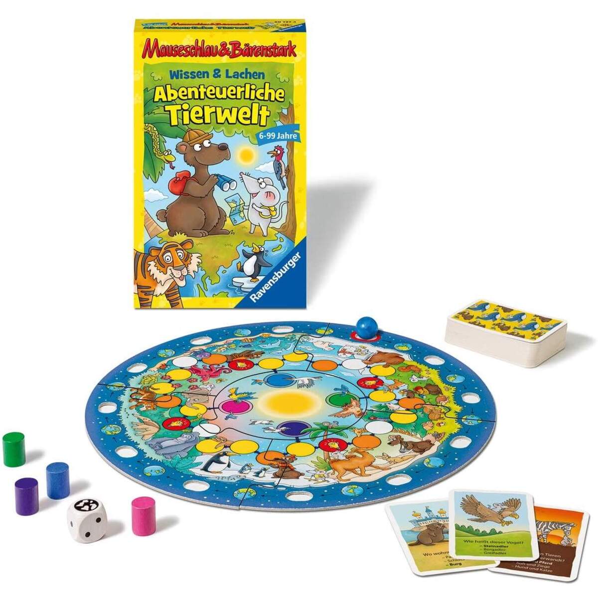 Ravensburger Mauseschlau & Bärenstark, Wissen & Lachen - Abenteuerliche Tierwelt