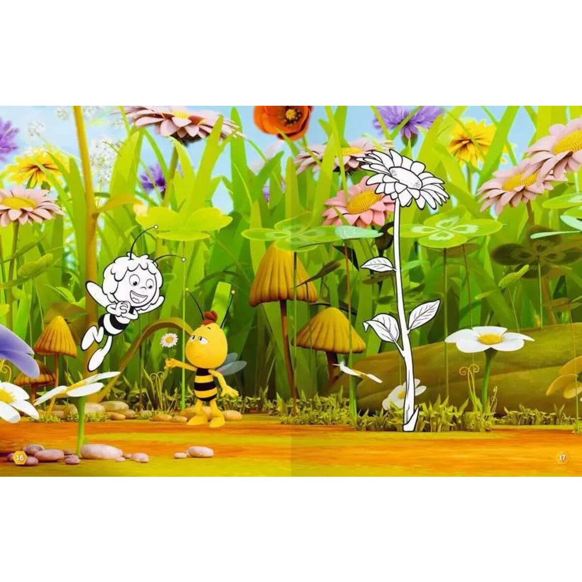 Ravensburger Mein Ausmalstickerbuch: Die Biene Maja