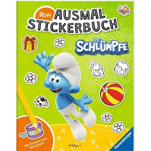 Ravensburger Mein Ausmalstickerbuch: Die Schlümpfe
