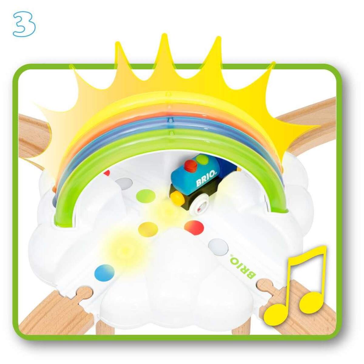 Ravensburger Mein erstes BRIO Bahn Regenbogen-Set