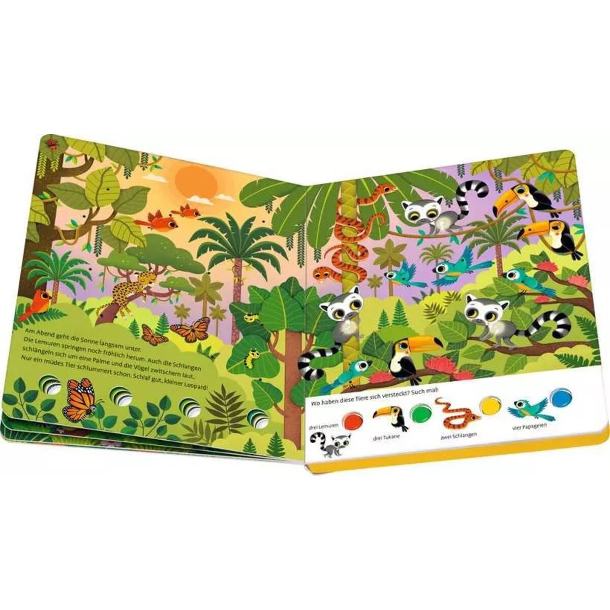 Ravensburger Mein großes Lichter-Wimmelbuch: Im Dschungel