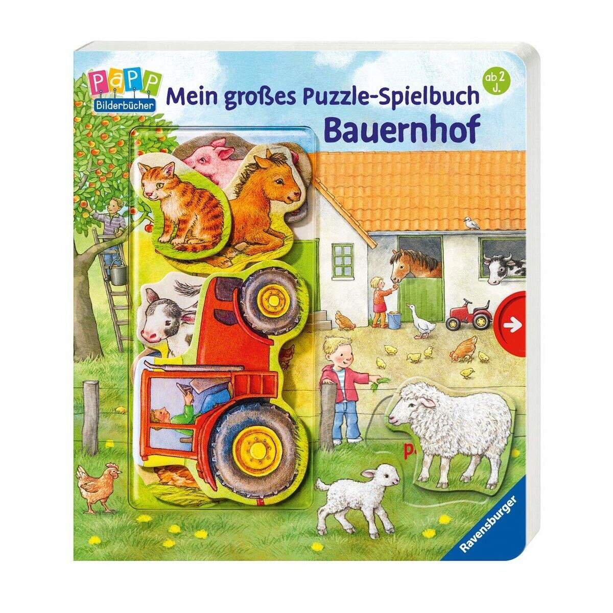 Ravensburger Mein großes Puzzle-Spielbuch Bauernhof