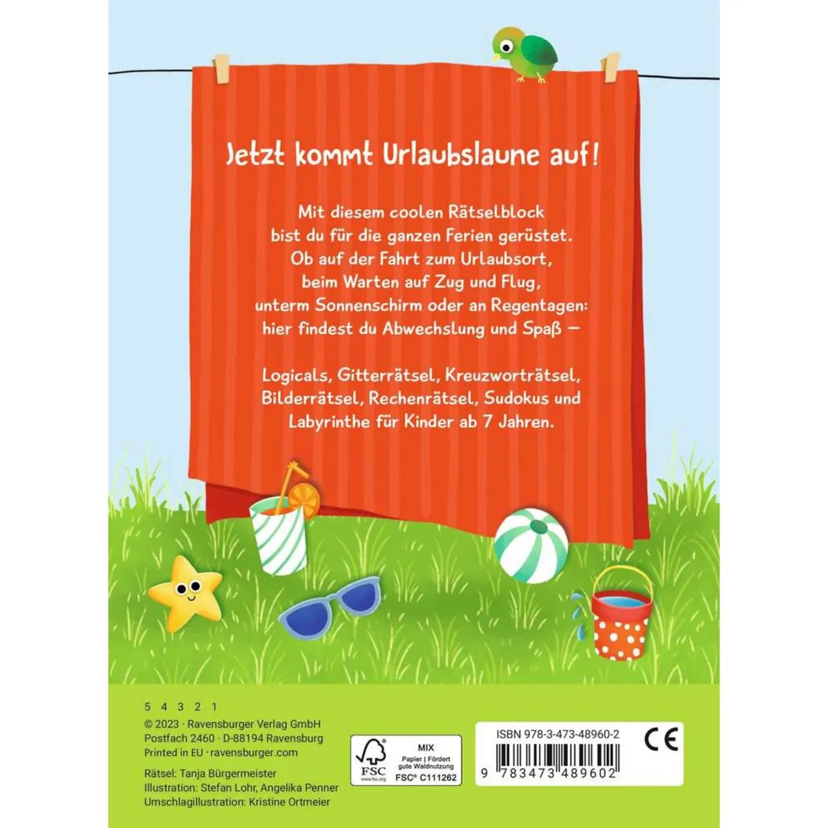 Ravensburger Mein kunterbunter Ferien-Rätselblock