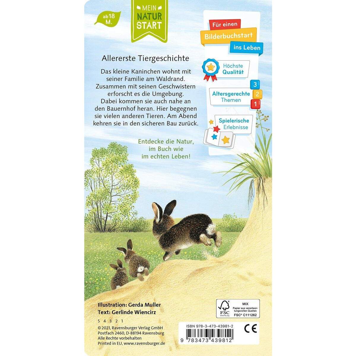 Ravensburger Mein Naturstart - Ich bin das kleine Kaninchen