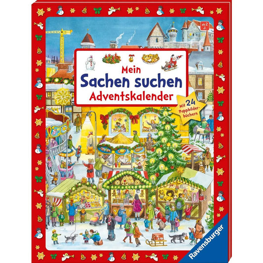 Ravensburger Mein Sachen suchen Adventskalender, mit 24 Pappbilderbüchern