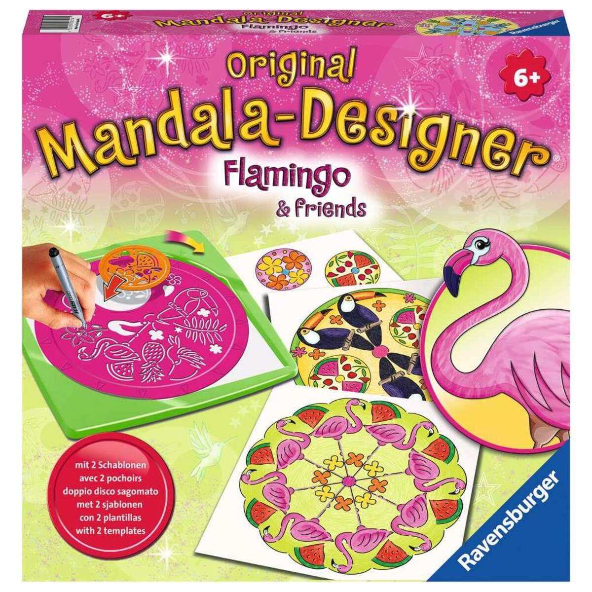 Ravensburger Midi Mandala-Designer Tropical Flamingo & Friends
