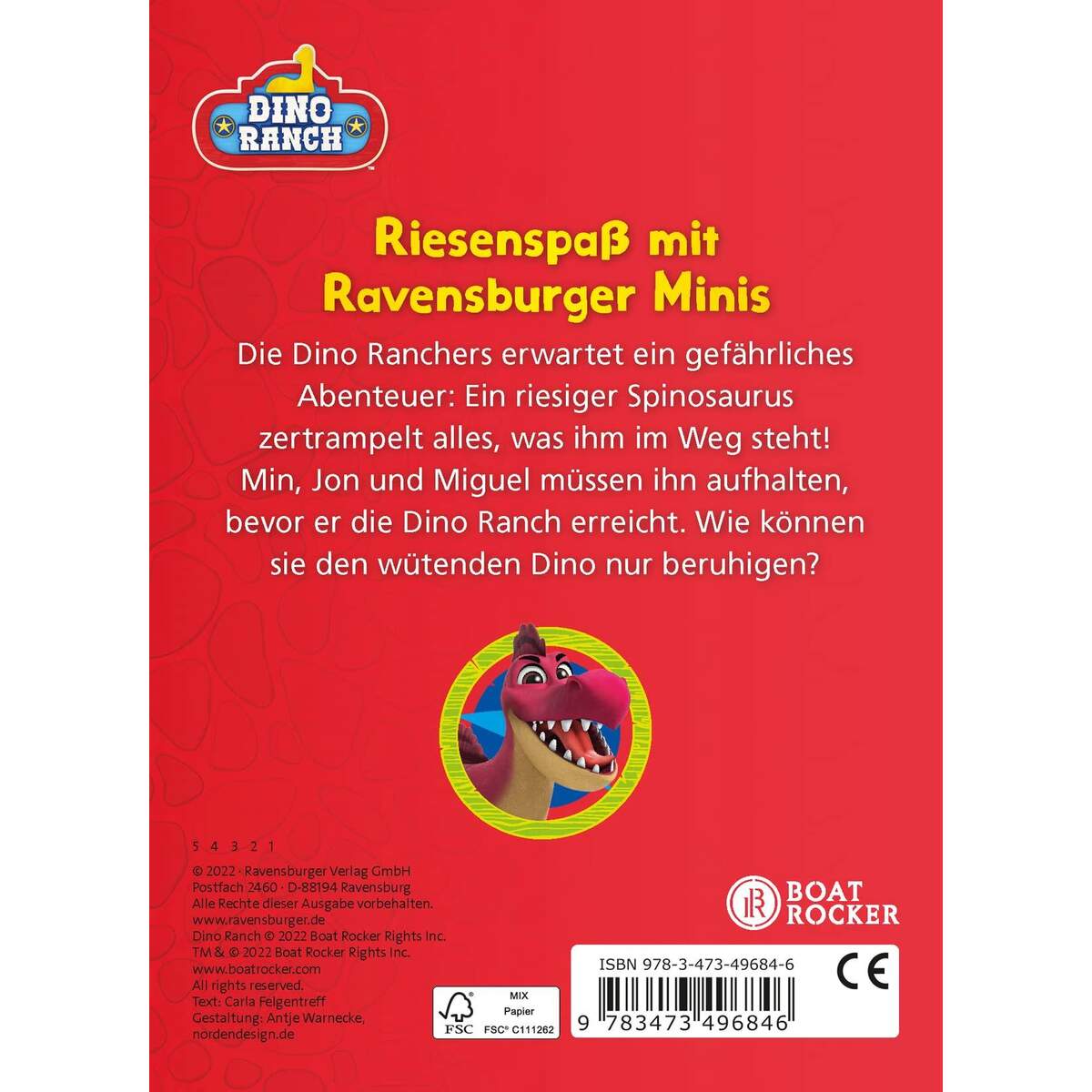 Ravensburger Minis: Dino Ranch - Stoppt Donnerfuß