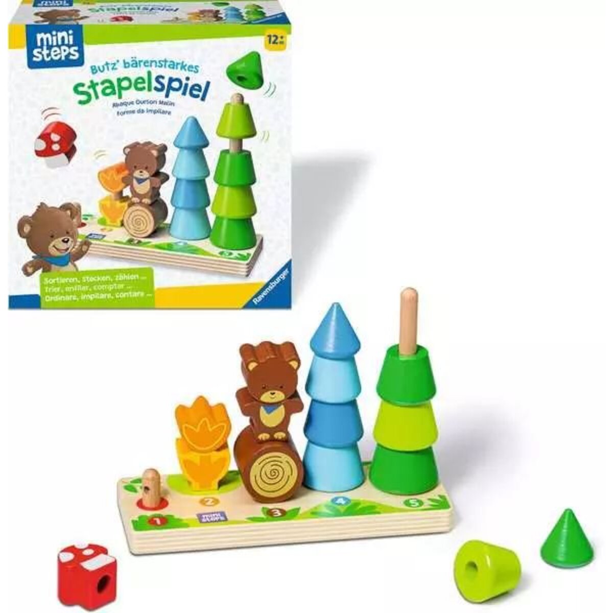 Ravensburger ministeps: Butz‘ bärenstarkes Stapelspiel