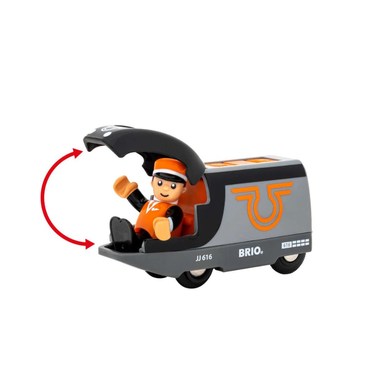 BRIO Orange-schwarzer Reisezug