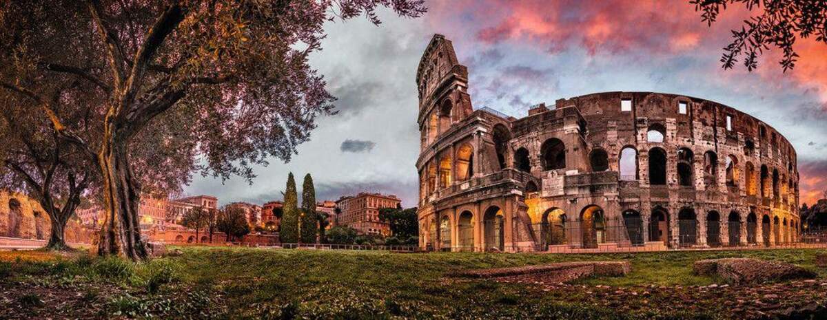 Ravensburger Panorama Puzzle Colosseum im Abendrot, 1000 Teile