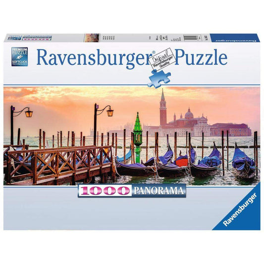 Ravensburger Panorama Puzzle Gondeln in Venedig, 1000 Teile