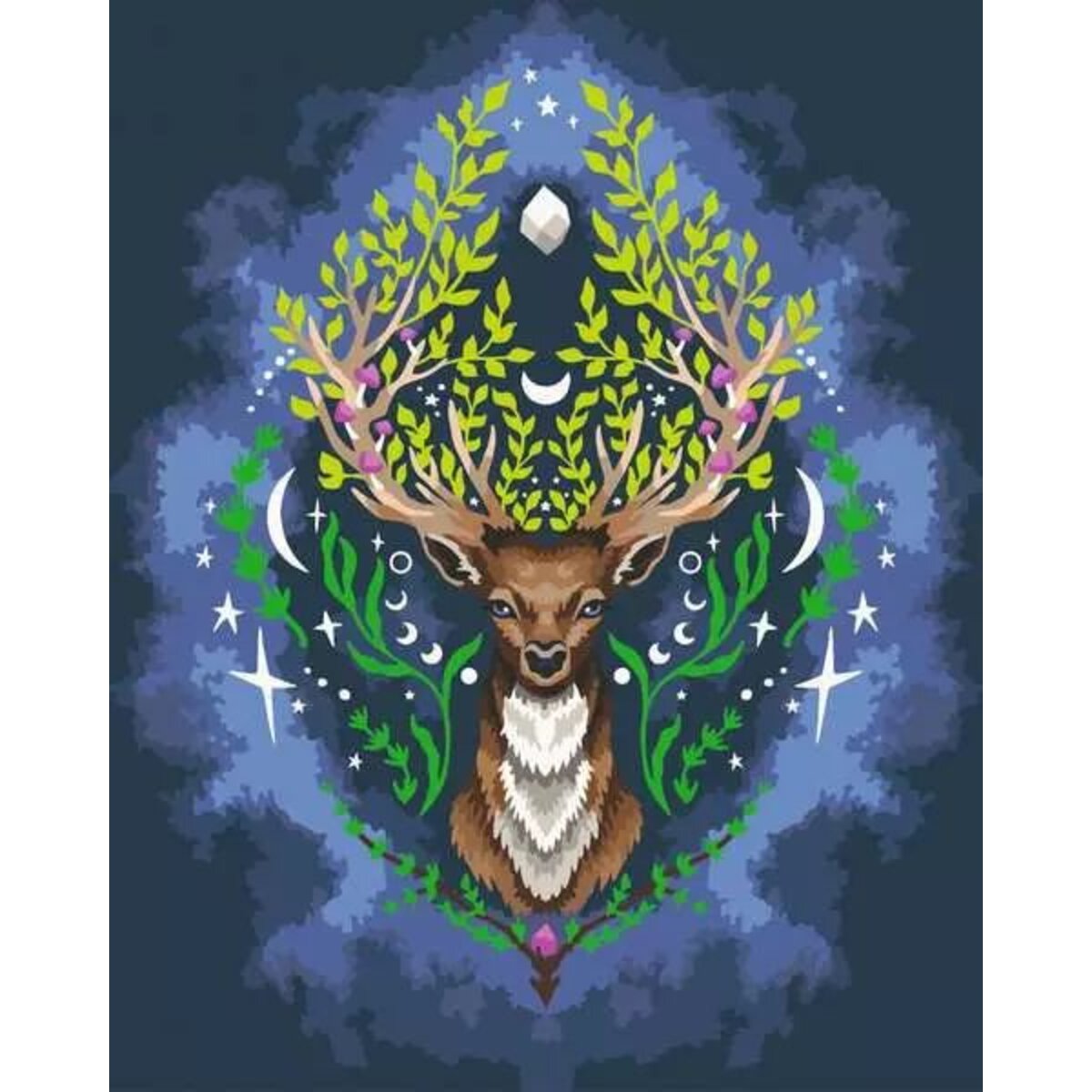 Ravensburger CreArt Pixie Cold: Mystic Deer - Malen nach Zahlen für Erwachsene