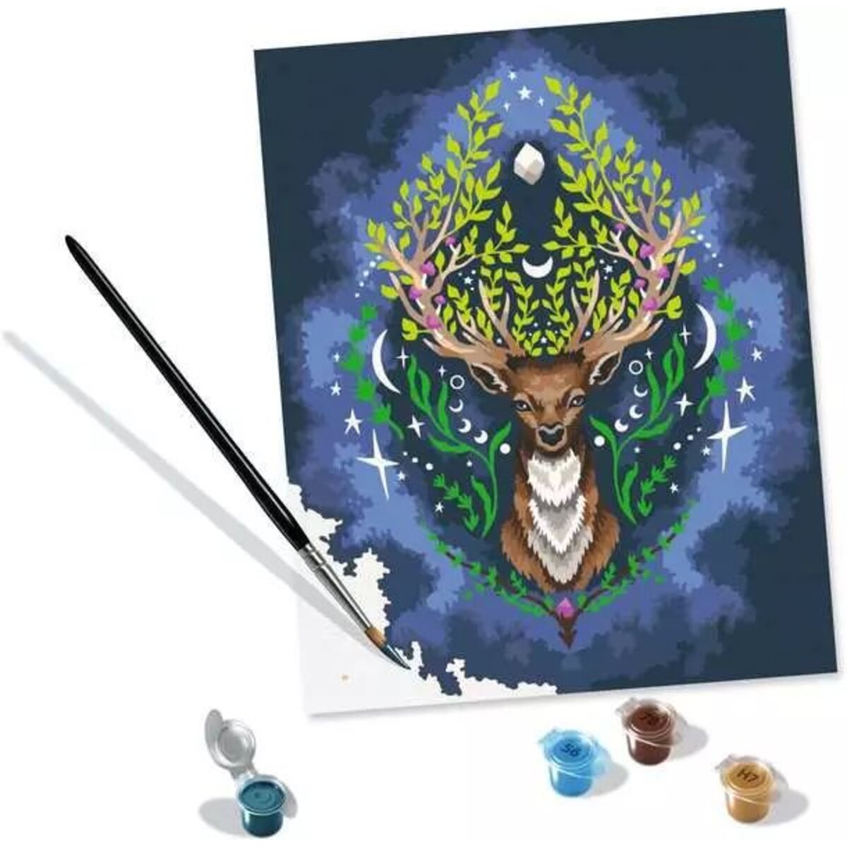 Ravensburger CreArt Pixie Cold: Mystic Deer - Malen nach Zahlen für Erwachsene