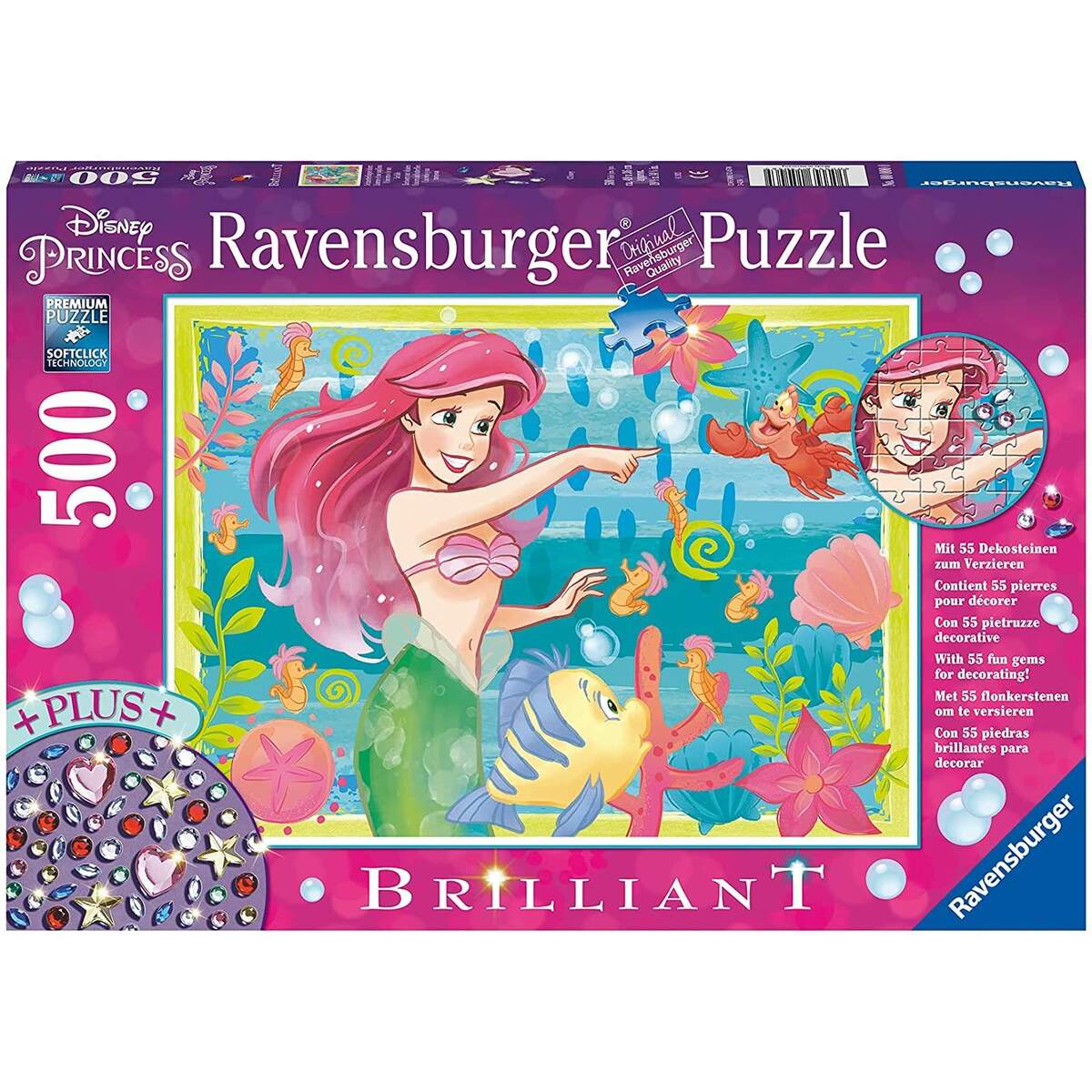 Ravensburger Puzzle - Arielles Unterwasserparadies, 500 Teile