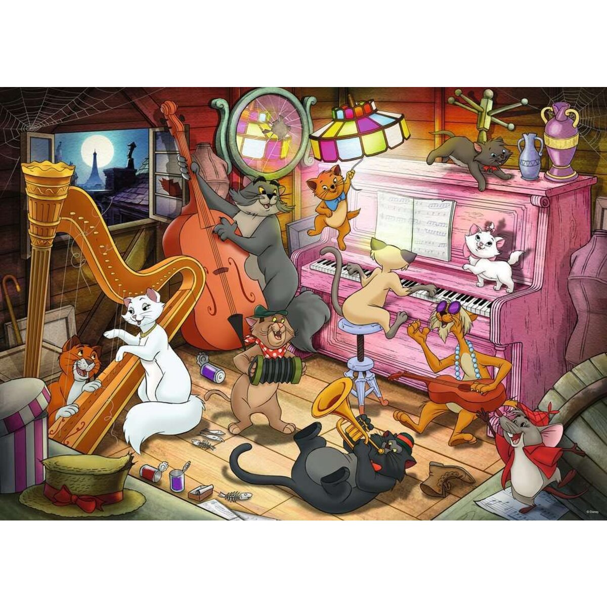 Ravensburger Puzzle - Disney: Aristocats, 1000 Teile