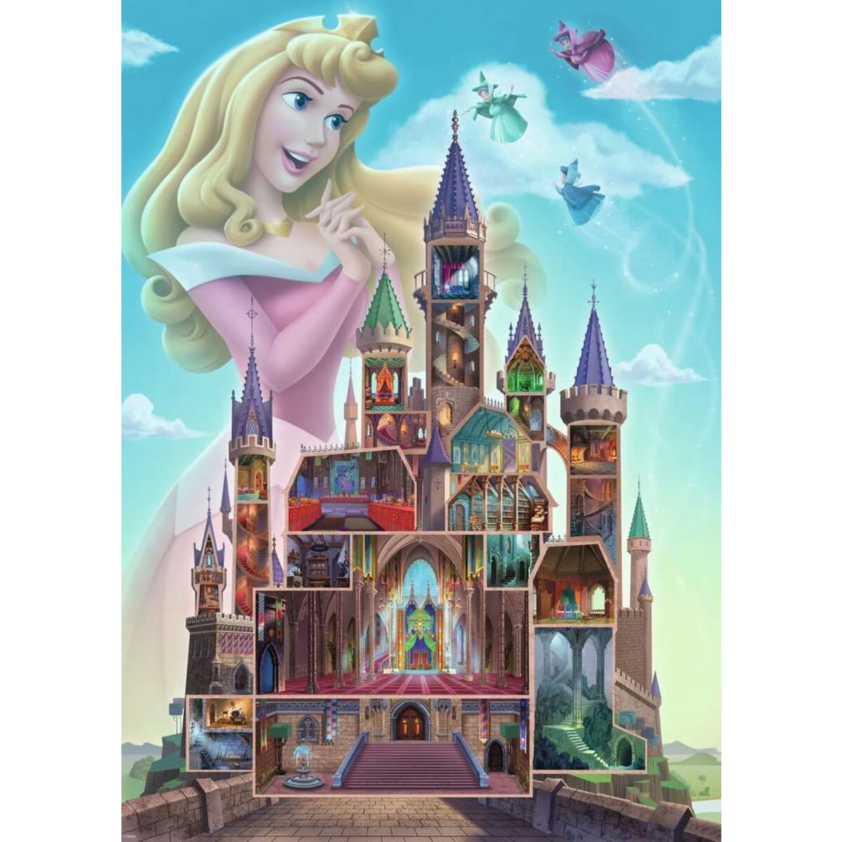 Ravensburger Puzzle - Disney Castles: Aurora, 1000 Teile