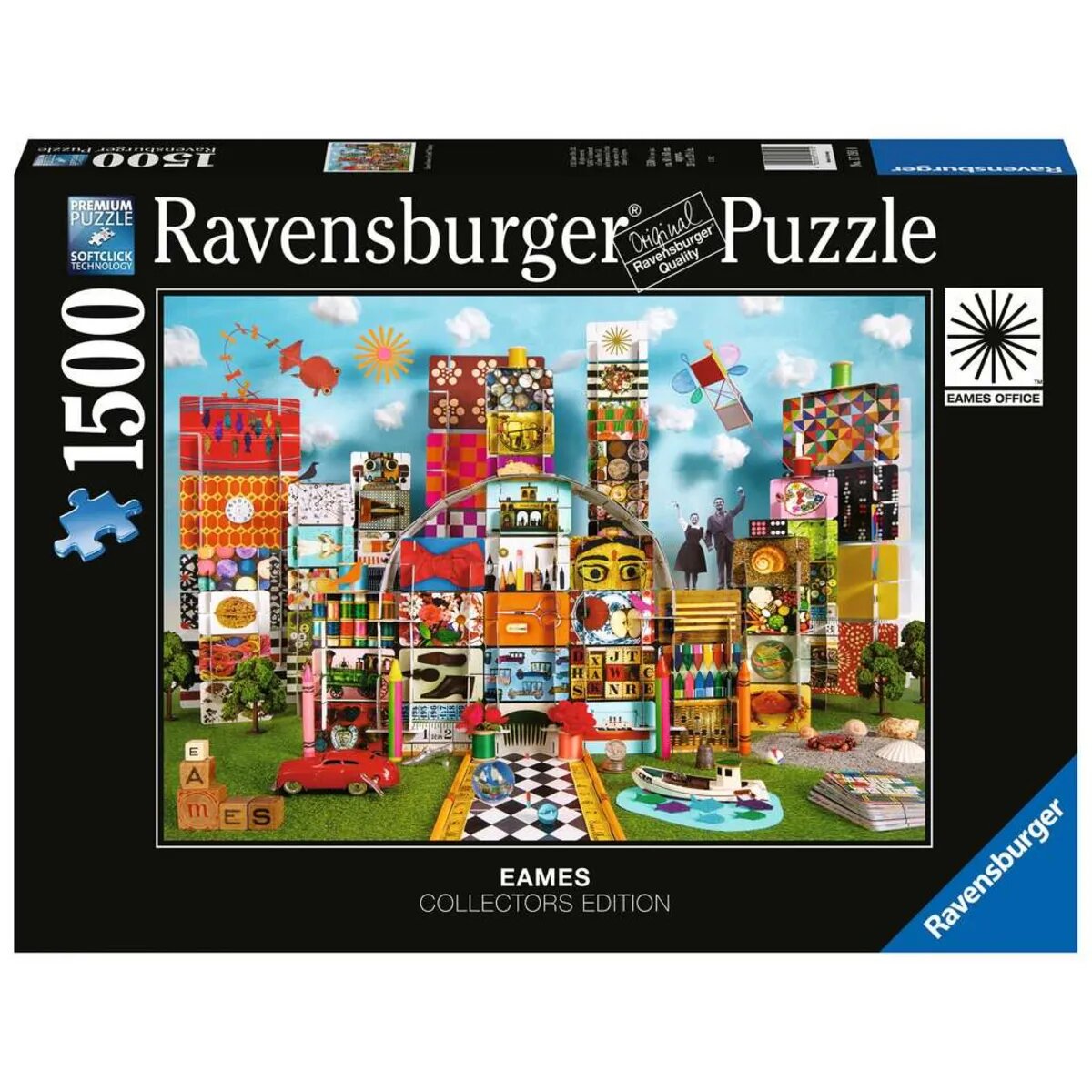 Ravensburger Puzzle - Eames House of Cards Fantasy, 1500 Teile