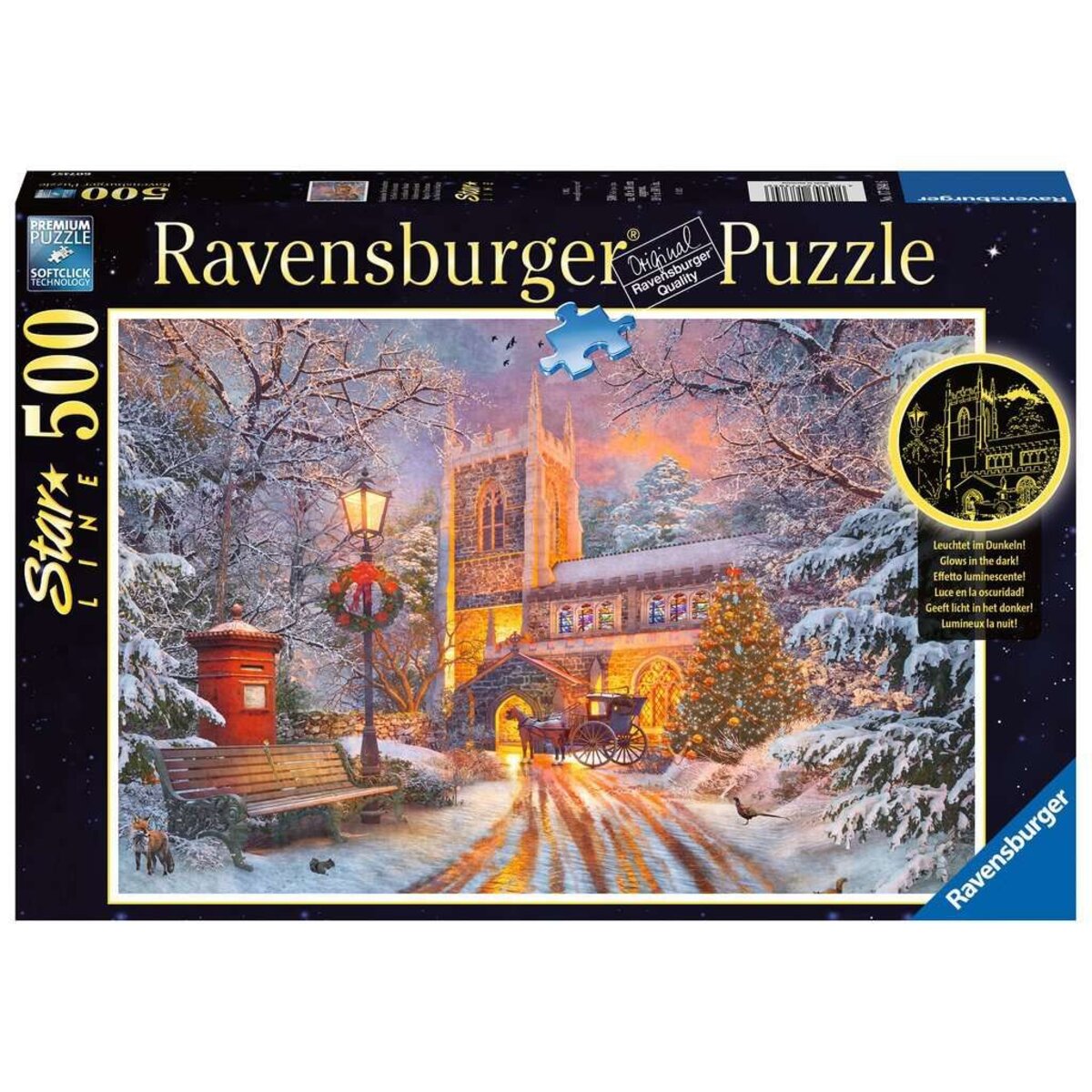 Ravensburger Puzzle - Funkelnde Weihnachten, 500 Teile