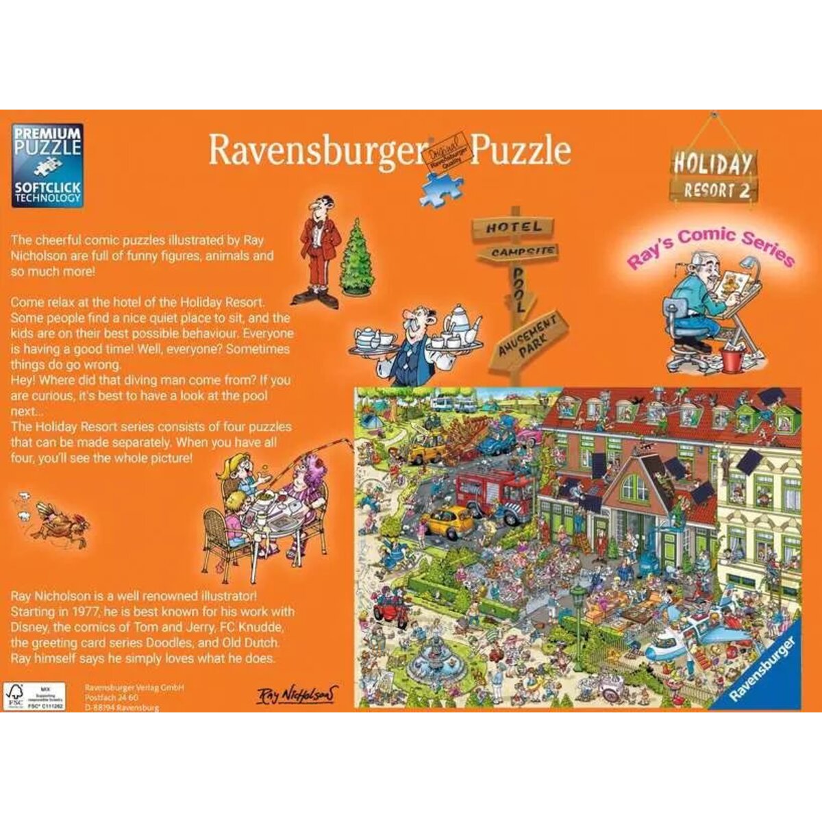 Ravensburger Puzzle - Holiday Resort 2 - The Hotel, 1000 Teile