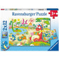 Ravensburger Puzzle - Lieblingsdinos, 2 x 12 Teile