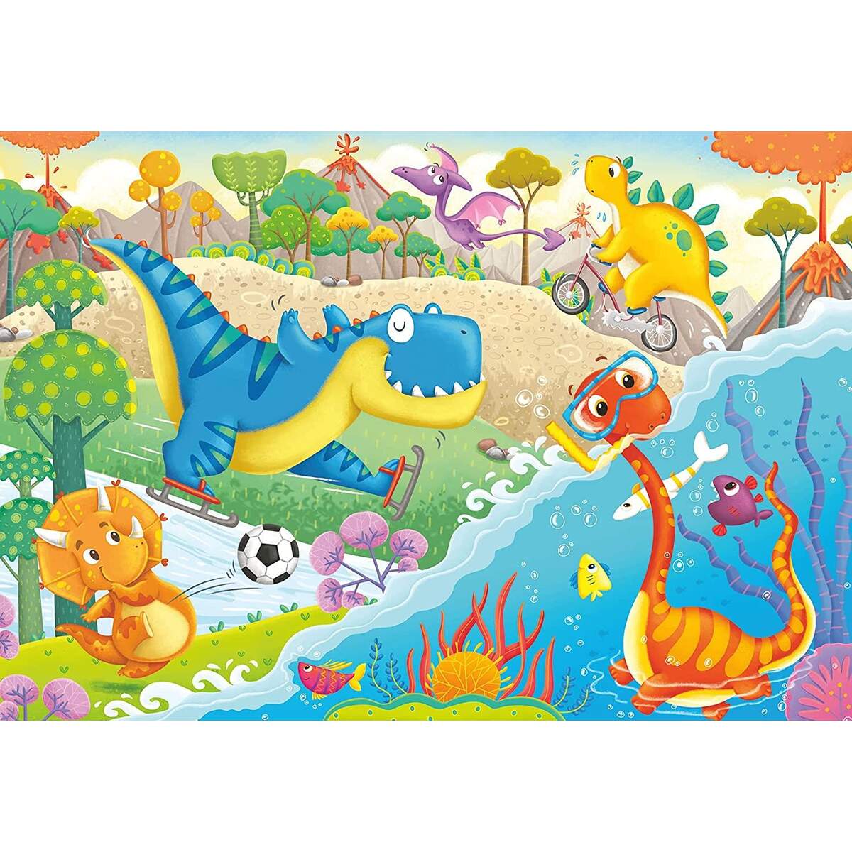 Ravensburger Puzzle - Lieblingsdinos, 2 x 12 Teile