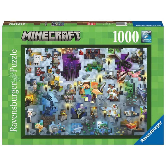 Ravensburger Puzzle - Minecraft Mobs, 1000 Teile