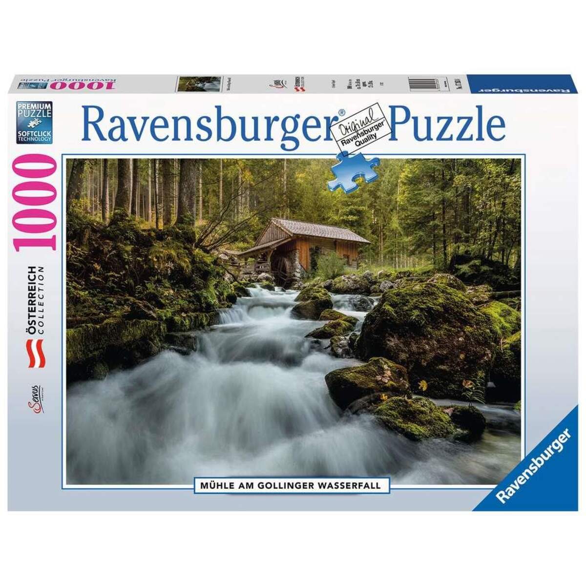 Ravensburger Puzzle - Mühle am Gollinger Wasserfall, 1000 Teile
