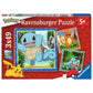 Ravensburger Puzzle - Pokemon: Glumanda, Bisasam und Schiggy, 147 Teile