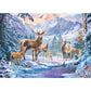 Ravensburger Puzzle - Rehe und Hirsche im Winter, 1000 Teile