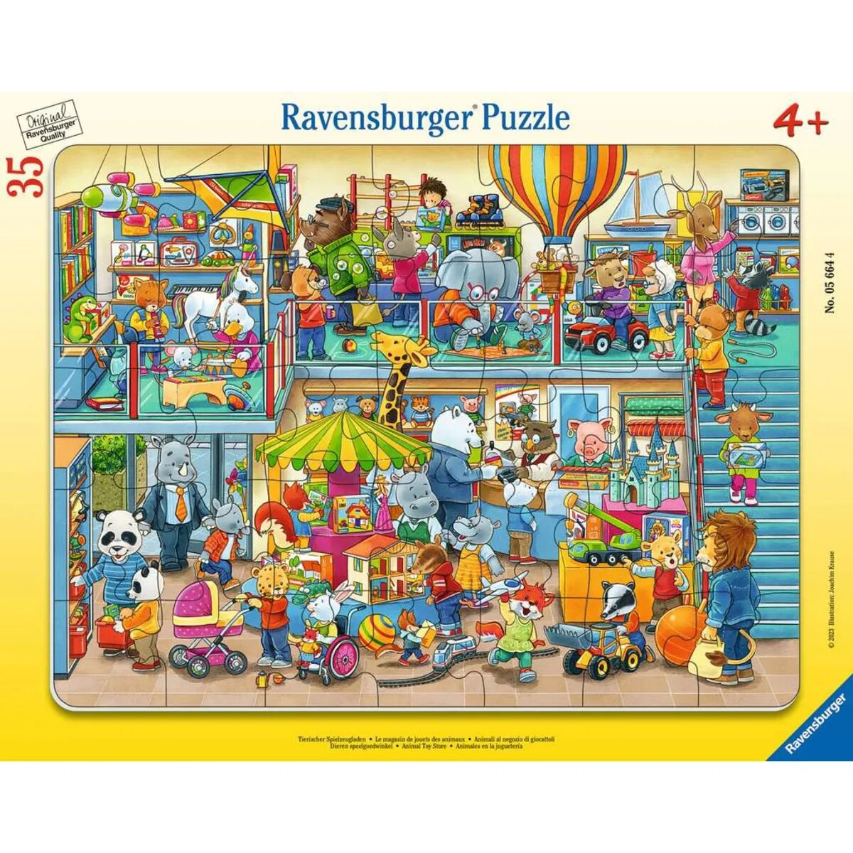 Ravensburger Puzzle - Tierischer Spielzeugladen, 35 Teile