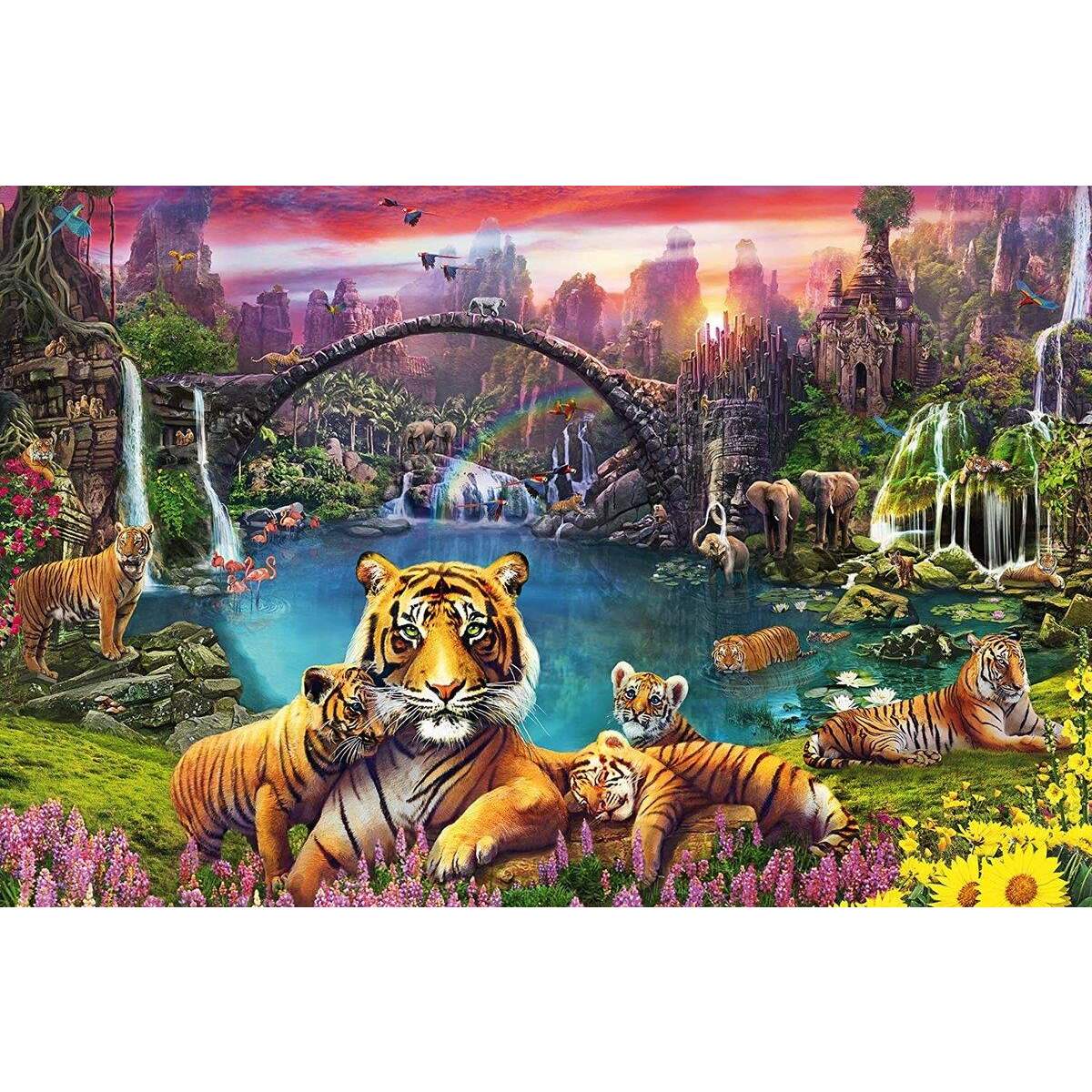 Ravensburger Puzzle - Tiger in paradiesischer Lagune, 3000 Teile