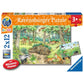 Ravensburger Puzzle - Wieso? Weshalb? Warum? Tiere im Wald und auf der Wiese, 2 x 12 Teile