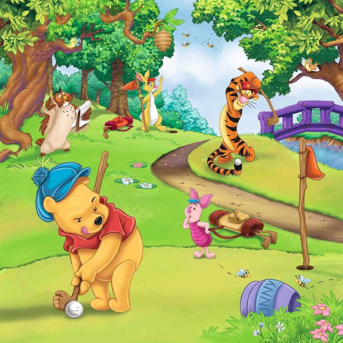 Ravensburger Puzzle - Winnie Puuh: Tag des Sports, 147 Teile