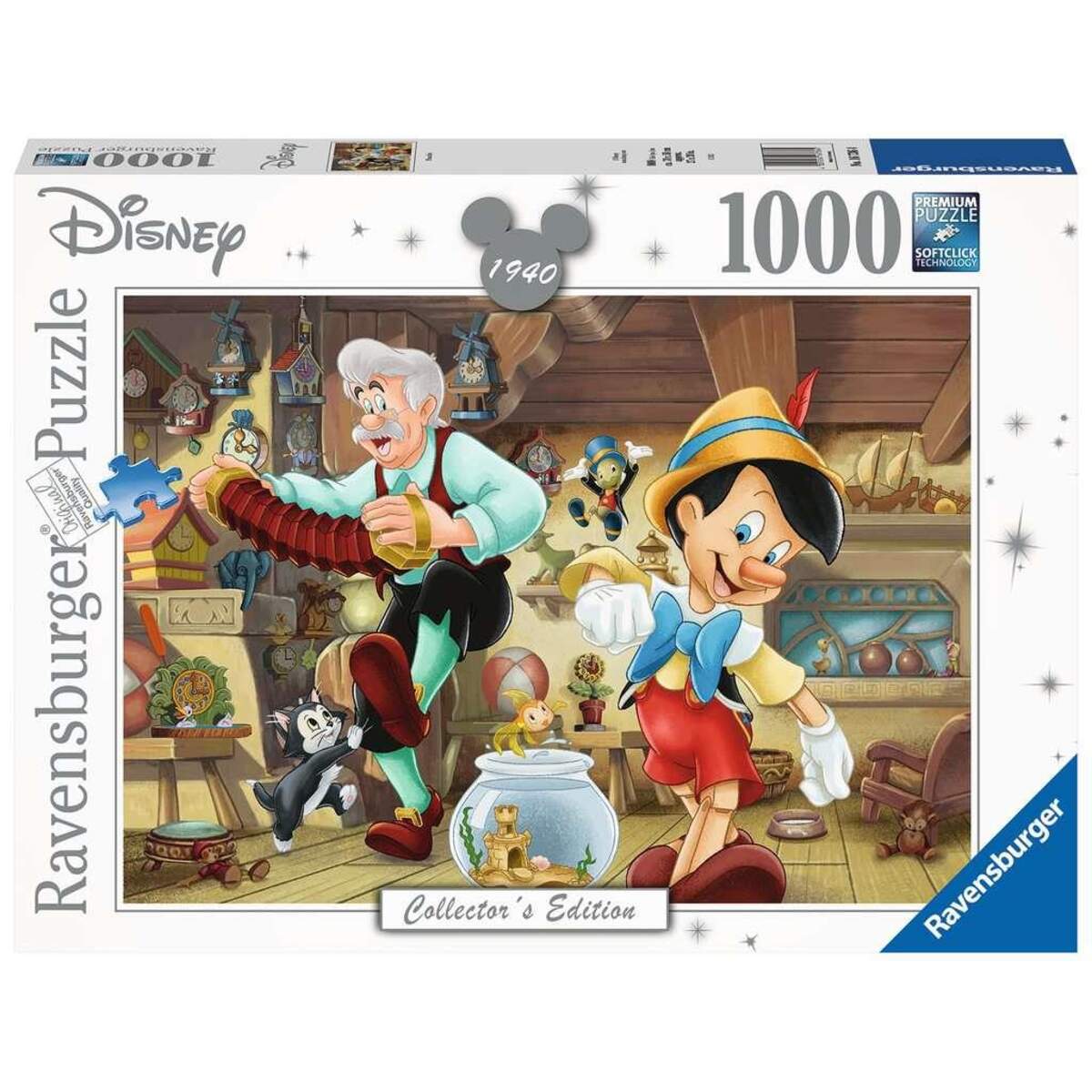 Ravensburger Puzzle 16736 – Pinocchio, 1000 Teile