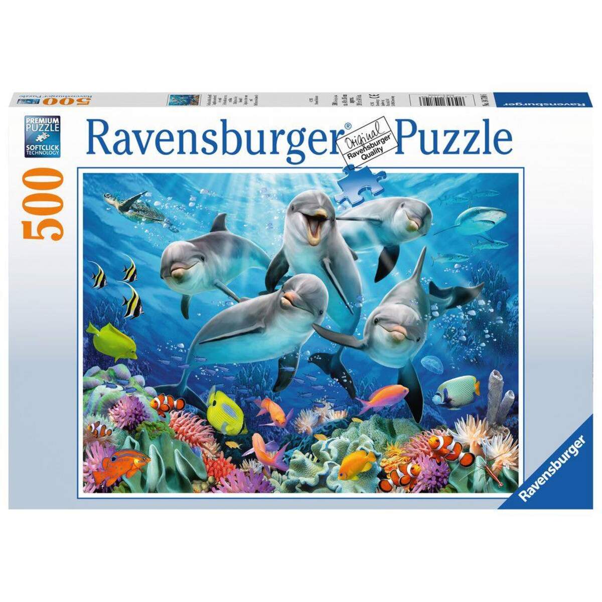 Ravensburger Puzzle Delfine im Korallenriff, 500 Teile
