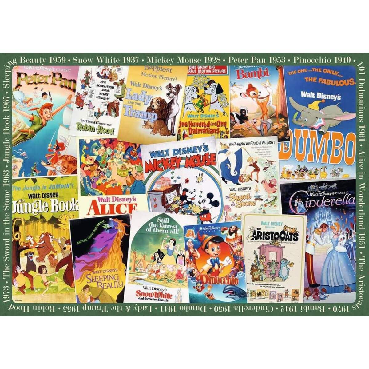 Ravensburger Puzzle Disney Vintage Movie Poster, 1000 Teile