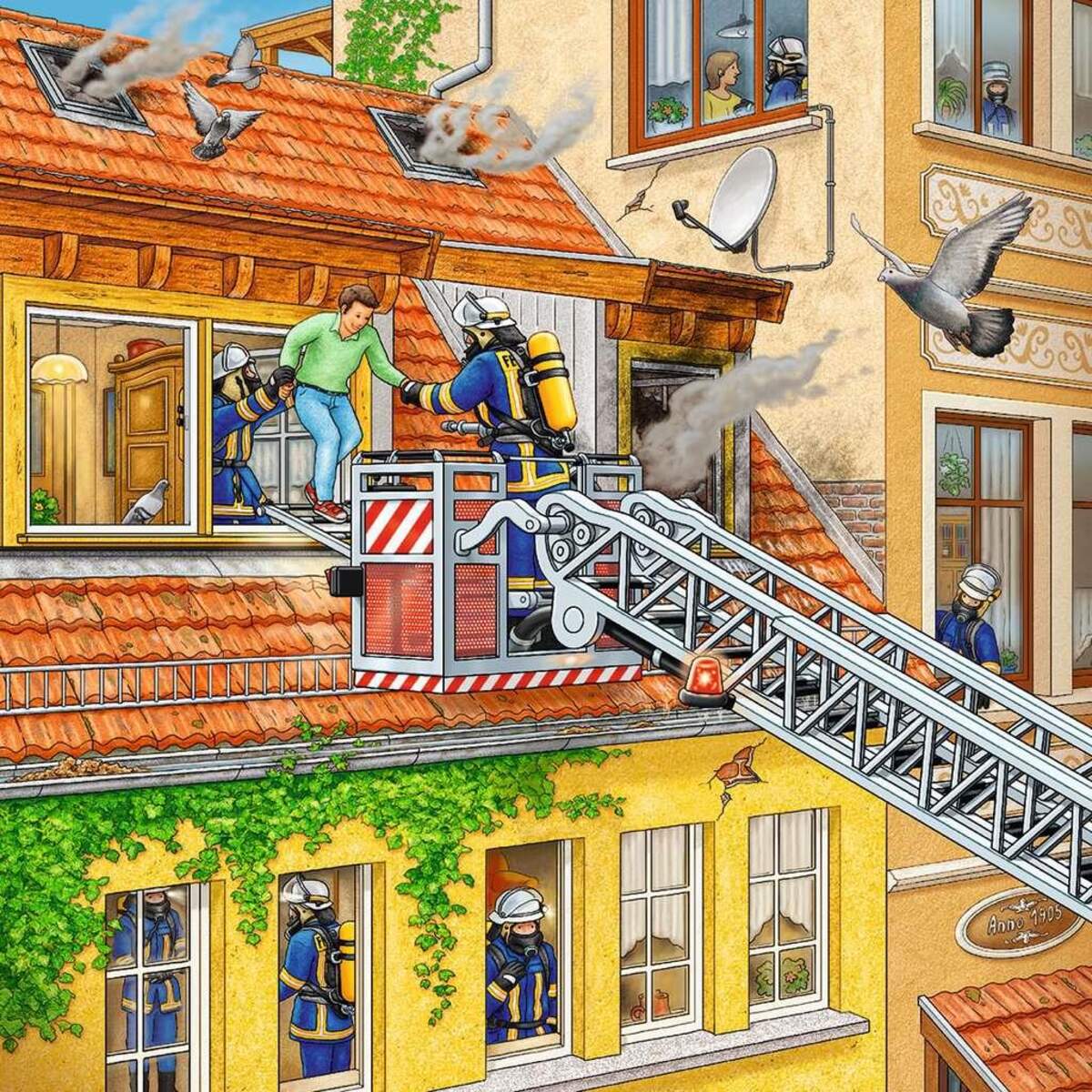 Ravensburger Puzzle Feuerwehreinsatz 3 x 49 Teile