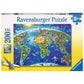 Ravensburger Puzzle Große, weite Welt, 200 XXL Teile