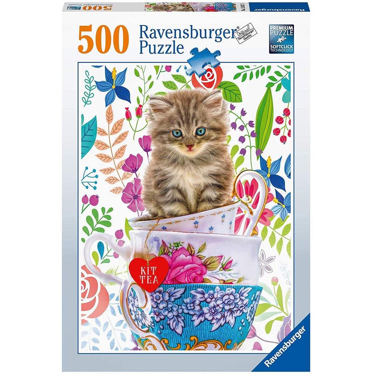 Ravensburger Puzzle Kätzchen im Tässchen, 500 Teile